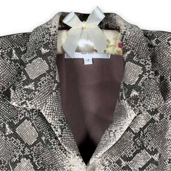 Donna Ricco Snake Print Dress - Picture 4 of 6